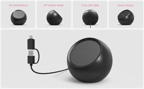 [Single] Computer Speaker for Desktop PC, USB-Powered, Plug-n-Play, Wired, External Speaker for Laptop, with Crystal-Clear Sound, Loud Volume, Rich Bass, Built-in USB-C Adapter for Full Compatibility - Thumbnail 5