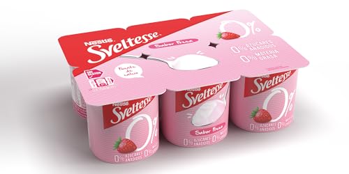 Nestlé Sveltesse Yogur desnatado Sabor Fresa 6x120g