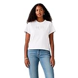 Levi's Graphic Classic tee Camiseta, Rhinestone Serif Log, L Mujeres