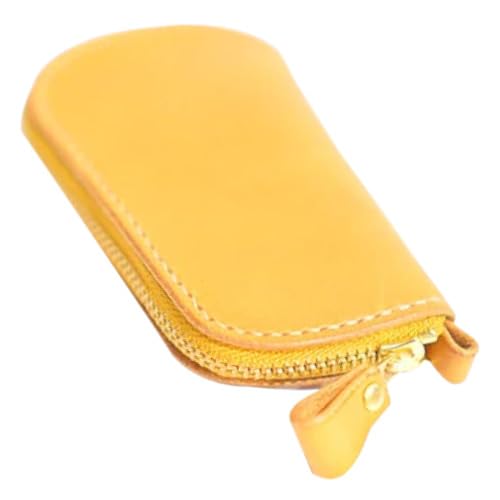 イタリアンオイルレザーのファスナーキーケース ナチュラルカラー 生成り 革製品 ハンドメイド クラフト キーケース ファスナー 革 レザー オイルレザー