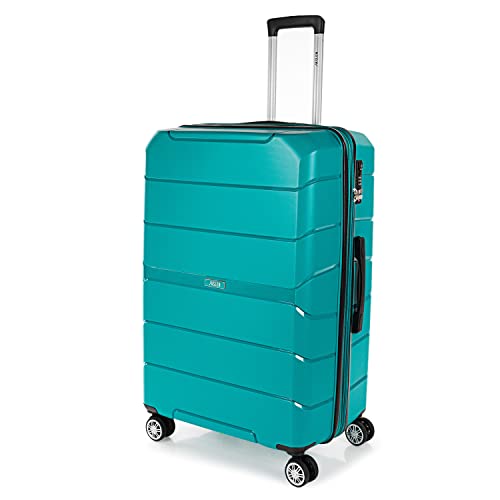 Jaslen - Maleta Viaje Grande, Maleta Grande 23 Kilos, Maletas De Viaje, Maletas Grandes Con Espacio Y Comodidad. Material Resistente Pp. Candado Con Combinacion Tsa 161470, Verde Jaslen - Maleta Viaje Grande, Maleta Grande 23 Kilos, Maletas De Viaje, Maletas Grandes Con Espacio Y Comodidad. Material Resistente Pp. Candado Con Combinacion Tsa 161470, Verde