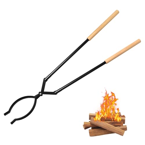 Heavy Duty Firewood Tongs – 42' Large Fireplace Tongs...