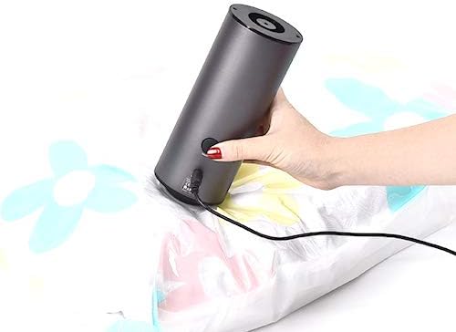 MZAN Electric Vacuum Pump for Vacuum Storage Bags(Free 1 Storage Bag), Food Preservation Suction Vacuum Pump, Handheld Vacuum Pump for inflatables
