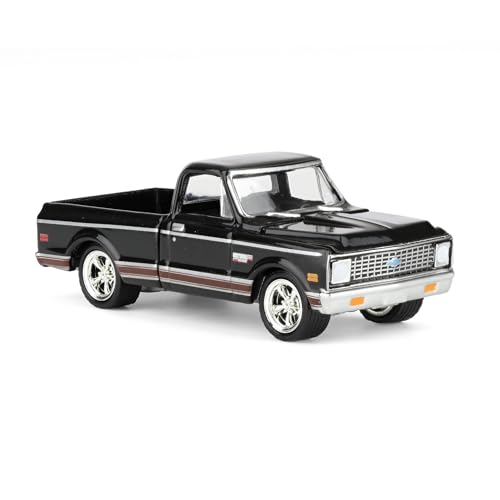 Greenlight 1/64 Chevy Cheyenne C10 1972 Negro miniatura 2