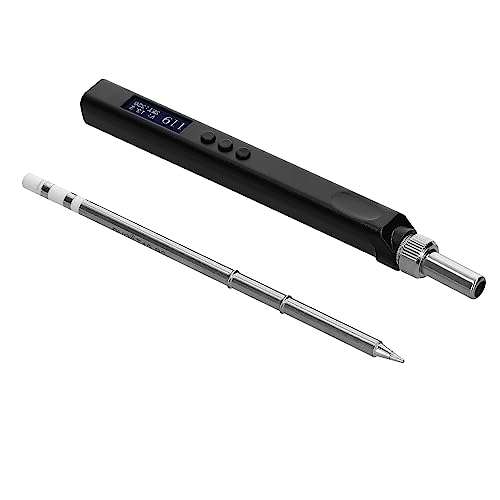 JOYID Estação de solda portátil de ferro de solda elétrica igente Display OLED Caneta de solda com f