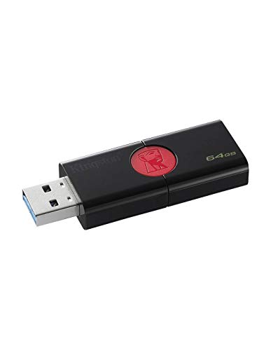 DataTraveler 106 DT106/64GB Flash Drive da 64 GB, USB 3.0, Rosso/Nero - Chiavetta USB - Immagine 2