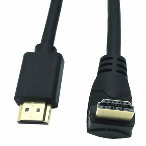 Cable HDMI 4K 60Hz macho a macho con ángulo de 90 grados hacia abajo de 60 cm
