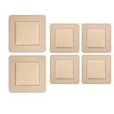 6 Stück Dekubitus Pflaster, Schaumverband 5×5cm und 7,5×7,5cm, Silikon Pflaster, Wundpflaster für leichte Wunden, atmungsaktiv und hautfreundlich
