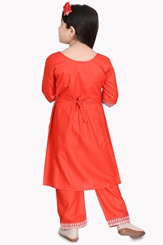 Image of NFashion Girls Printed design Rayon Anarkali Salwar Suit Set for girls