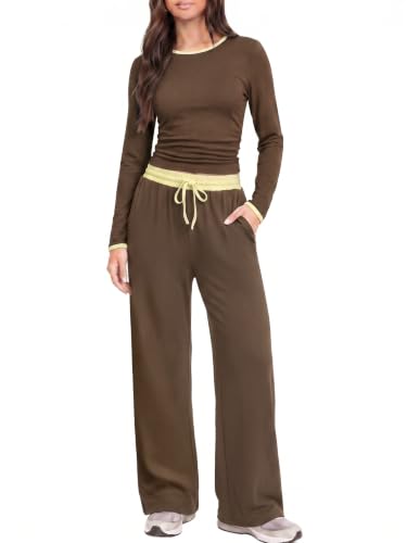 Casly Lamiit Women 2 Piece Lounge Sets Soft Cotton Athleisure Matching Sets