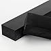 2PCS Black HDPE Plastic Block, Polyethylene Tapping Block, Polyethylene Solid Plastic Block for Machining, Flooring Home, Prototyping, Home Improvements, DIY Projects, Engineering (2