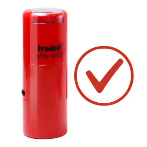 Tampon Trodat 4612 à encrage automatique pour enseignants et cartes de fidélité, empreinte 12×12 mm, tampon encreur, tampon personnalisé