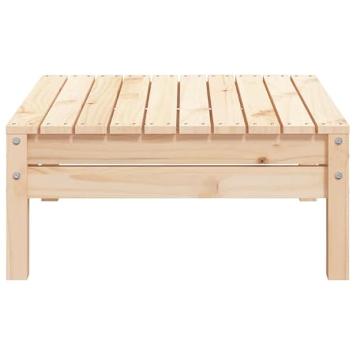 Taburete de jardín modular para exterior en madera maciza de pino de 63,5 cm 7