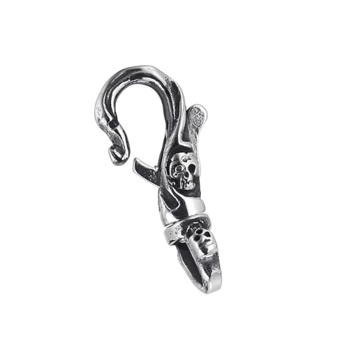 Bijou personnalisé pour homme : porte-clés gothique en acier inoxydable premium