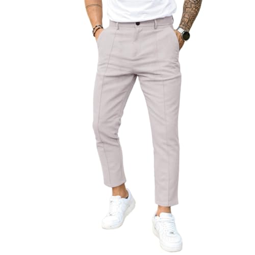 Men's Fashion Slim Fit Dress Pants Casual Suit Dress Pants Classic Stretch Pants
