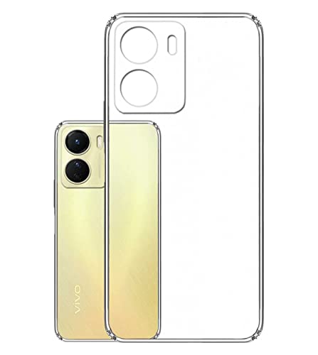 Image of COVERBLACK Silicone Case Back Cover for Vivo Y16 - Transparent