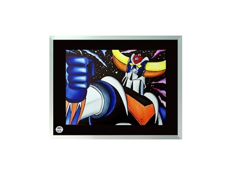 Générique Cadre en Verre Goldorak Contour Miroir Fait Main