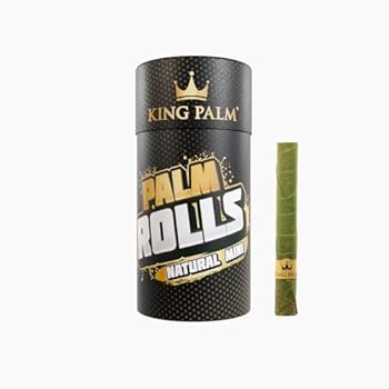 Rolling Wrap King Palm Mini Size Cones - (20 Rolls Total) - Natural Pre Roll Palm Leafs - Pre Rolled Cones - All Natural Cones - Corn Husk Filter - Preroll Cones - Cones with Filter - Organic Cones