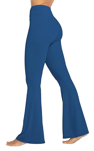 Image of Sunzel Flare Leggings, Crossover Yoga Pants with Tummy Control, High-Waisted and Wide Leg