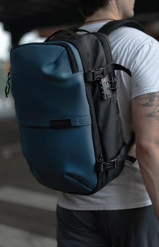 AirVault Vacuum Seal Travel Backpack 60L with Expandable HyperSeal Air Compression Vacuum System Water Resistant TSA Lock (Vacuum Pump Included, Blue, 60L) - Image 3