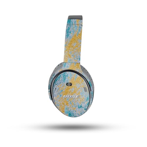 Image of MightySkins Glossy Glitter Skin Compatible with Bose QuietComfort 35 II Headphones - Ocean Marble | Protective, Durable High-Gloss Glitter Finish | Easy to Apply