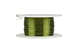 TEMCo 29 AWG Copper Magnet Wire - 4 oz 616 ft 155°C Magnetic Coil Green