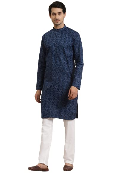 Image of SOJANYA Men's Ethnic Motifs Printed Kurta