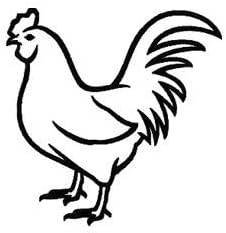 Miniatura 3 de Sello de goma personalizado para huevo, tamaño de impresión de 12 pulgada (gallina)