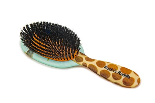 Rock & Ruddle Natural Pure Boar Bristle Hair Brush for Women and Kids (Large, 21cm) - Image 2