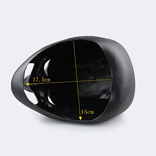 Hqroidd YRW357 Men'S Super Hero Bat Mask Knight Full Head Helmet Latex Black Headgear Halloween Costume Accessory Masque Role Play Prop thumb #5