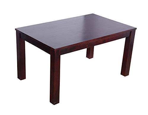 Image of Furniture Solid Sheesham Wood 6 Seater Dining Table Set with Chairs | Wooden Six Seater Dining Set for Home, Kitchen, Living Room & Restaurants (Mahogany Finish) | 1 Year Warranty