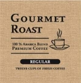 Gourmet Roast Regular 12 Cup Coffee Filter Packs - Case of 100