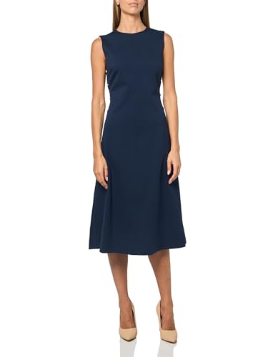 Tommy Hilfiger Women's A-Line Sleeveless Midi Dress,Dark Night Navy X-Small at Amazon Women's Clothing store