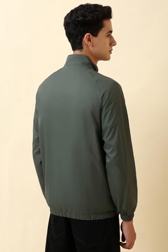 Image of Allen Solly Men's Regular Fit Solid Windcheater Jacket