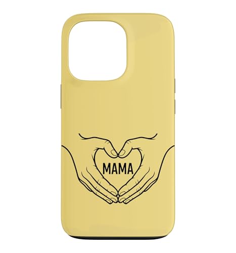 �C�G���[ - Mama Heart Hands �~�j�}���X�g���C���A�[�g �� �X�}�z�P�[�X iPhone 13 Pro �p