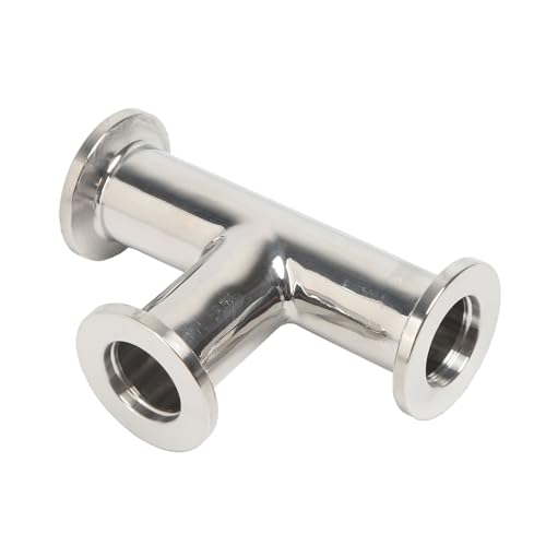 Image of QiiMii Vacuum Fittings - KF-16 Tri Clamp Tee 3 Way Stainless Steel SS304