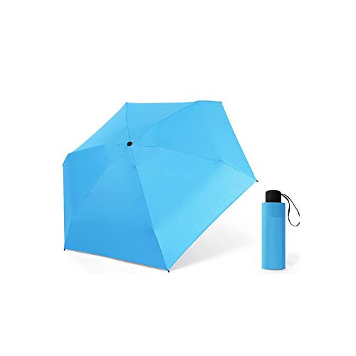 Preisvergleich Produktbild Sgsg Regenschirm Wanderregenschirm Sturmfest Herren Windfest Wasserabweisend Teflon Beschichtung Klein Leicht Trekkingschirm,Blue