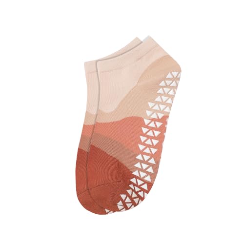Image of Mint & Oak Pilates Socks with Grips for Women, Ankle Length Non-Slip Yoga Socks, Cotton Ideal For Yoga, Pilates, Gym, Workout, Cute Women's Gift