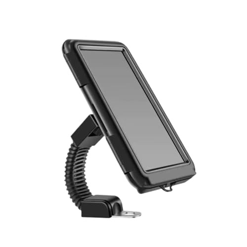 Support de téléphone étanche orange pour guidon de moto et vélo