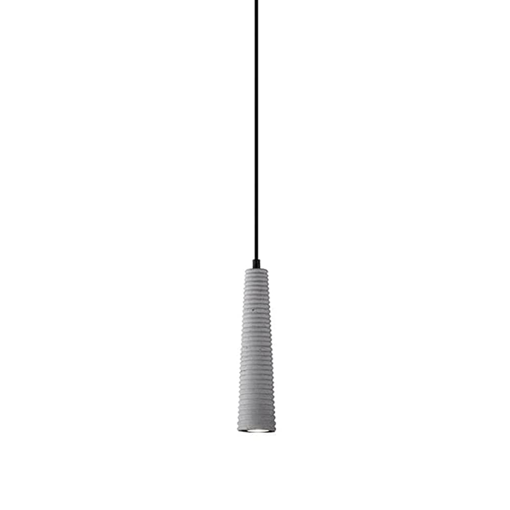 Lámpara colgante LED de cemento estilo industrial retro con altura regulable