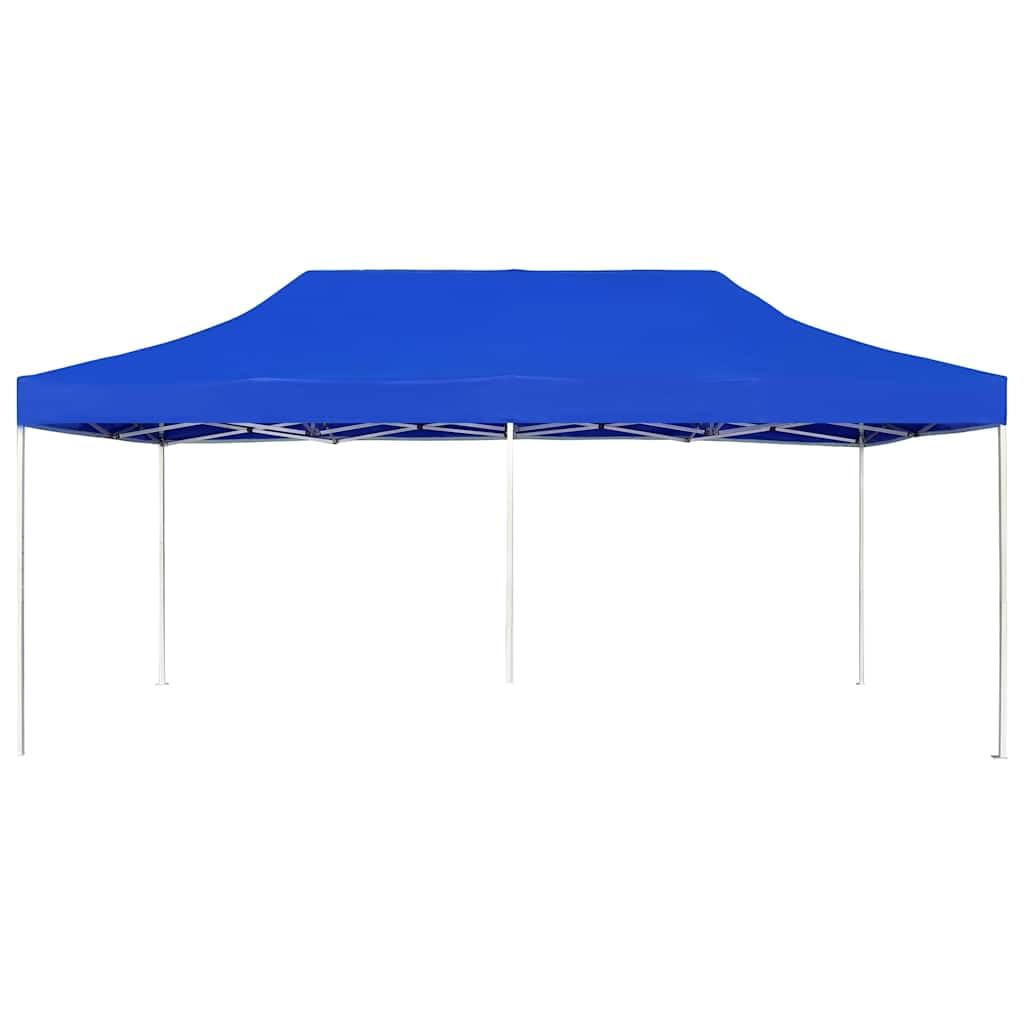 Tienda de campaña profesional plegable de aluminio, 6 x 3 m, color azul