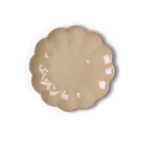 ByON Assiette à petit-déjeuner de couleur beige en grès, taille : 13 cm, 5283907203