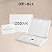 CoBak 6 Sides Portable White Board 12x9 inch (A4) - Notebook Design Dry Erase Small Board with Pocket and 3 Markers, Anti-Ghosting Surface for Office, School, Homeschool with Gift Box (Brown)