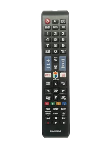 Image of LipiWorld RM-D1078+2 Universal Remote Control AA59-00432A BN59-005000A AA59-00446A LCD /LED /HDTV /UHD with Netflix and Prime Video Function Compatible for Samsung Tv Remote
