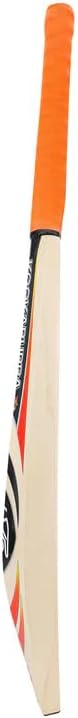 Kookaburra Retro Diablo FURY English Willow Cricket Bat– Short Handle Adult Standard Weight | Free Knocking & Preparation Included | 1-Year Warranty | Anti-Scuff Face | Bat Cover Included