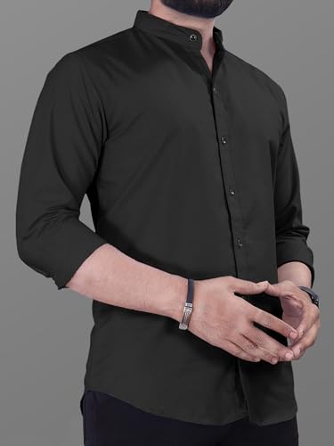 Image of Noble Monk Men's Pure Cotton Regular Fit Formal Shirt |Full Sleeve Men's Shirt