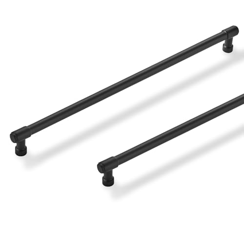 ZAUYX Solid Heavy Duty Jasper Pulls 2 Pack Matte Black