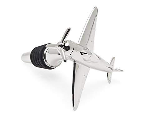 GODINGER SILVER ART Airplane Bottle Stopper