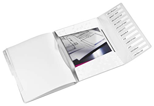 Trieur A4 robuste Leitz WOW blanc, l'excellence du rangement