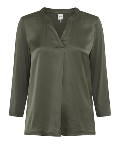 T-shirt hybride BRAX Clarissa pour femmes en vert deep forest taille 44